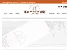 Tablet Screenshot of groundsandhoundscoffee.com